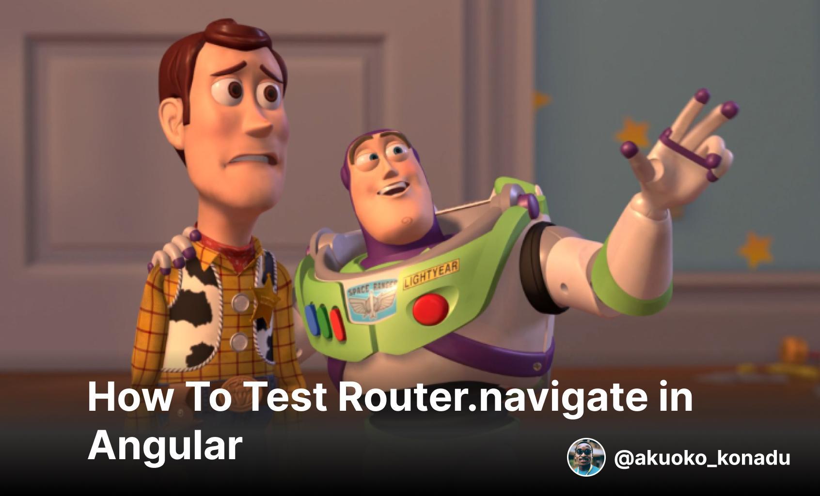 How To Test Router.navigate In Angular